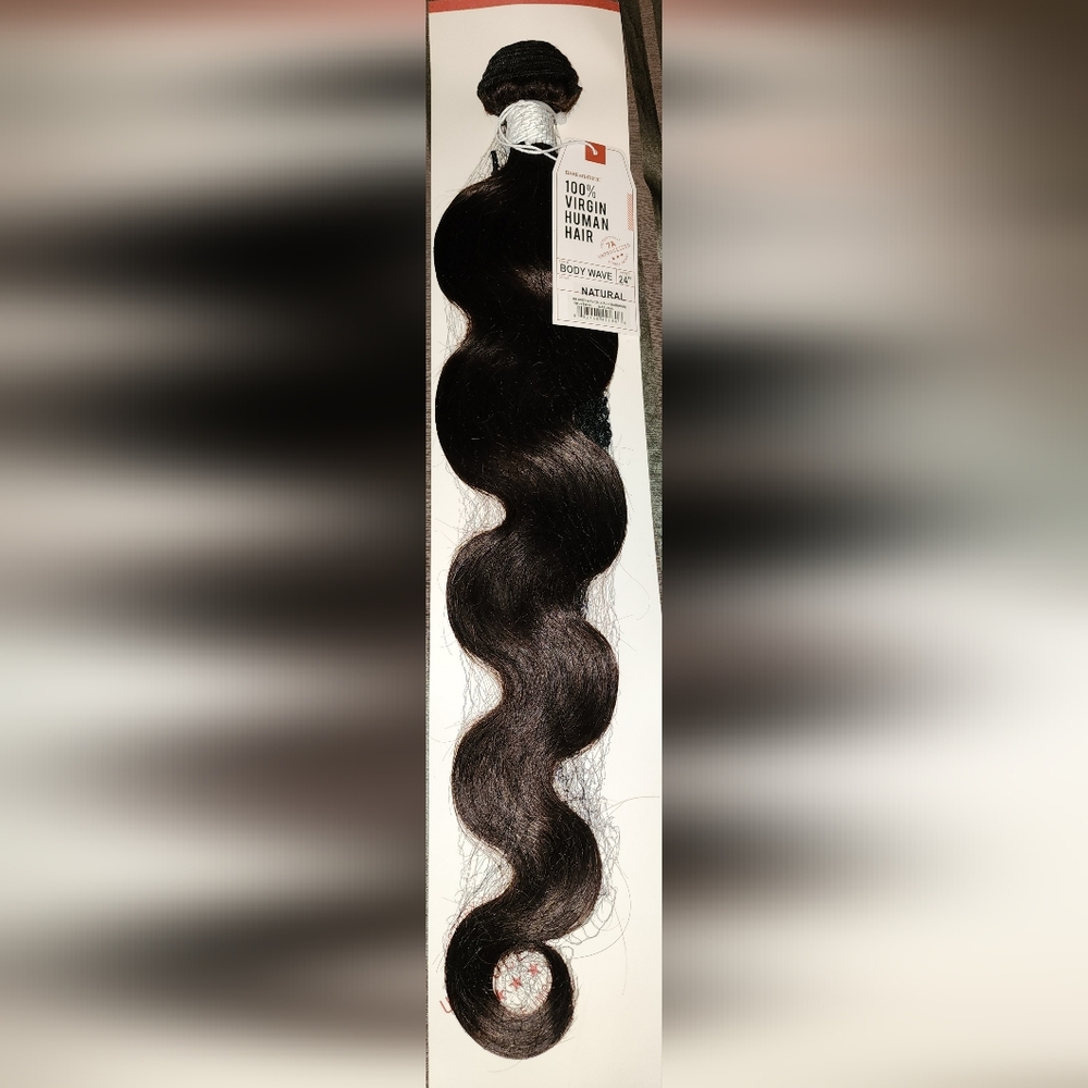 100% Virgin Human Body Wave Hair - Natural Black 24"